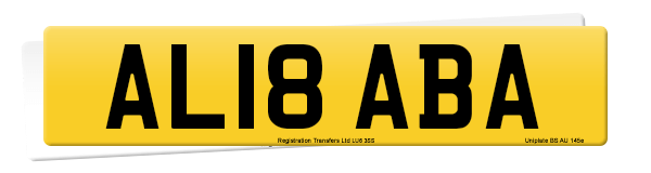 Registration number AL18 ABA